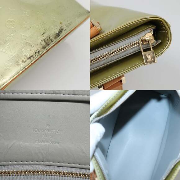 LOUIS VUITTON Monogram Vernis Houston Hand Bag Gris M91053 - Picture 11 of 13